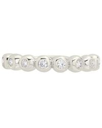 Sterling Forever - Cz Trisha Bezel Ring - Lyst
