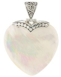 Samuel B. - Silver Pearl Heart Pendant - Lyst