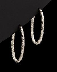 Italian Gold - 14k Oval Hoops - Lyst
