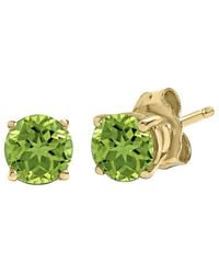 Haus of Brilliance - Colorful Gemstones 14K 1.10 Ct. Tw. Peridot Stud Earrings - Lyst