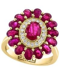 Effy Fine Jewelry - 14K 4.45 Ct. Tw. Diamond & Ruby Ring - Lyst