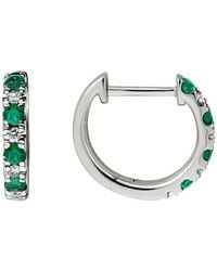 Diamond Select Cuts - 14k 0.41 Ct. Tw. Diamond & Emerald Earrings - Lyst