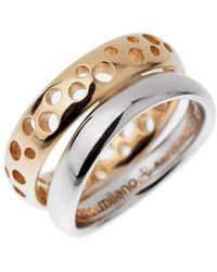 Pomellato - 18K Two-Tone Stacking Bubble Ring (Authentic Pre-Owned) - Lyst