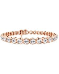 Lab Grown Diamonds - 14K Rose 10.00 Ct. Tw. Lab Grown Diamond Bracelet - Lyst