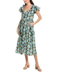 Garrie B - Short Sleeve Midi Dress - Lyst
