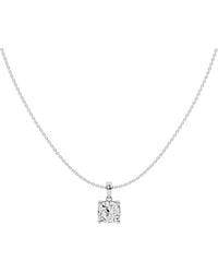Lab Grown Diamonds - 14K 1.50 Ct. Tw. Lab-Grown Diamond Solitaire Pendant Necklace - Lyst