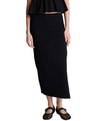 Kenneth Cole - Pull-On Side Slit Midi Skirt - Lyst