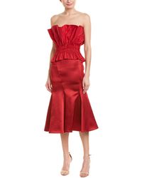 Jonathan Simkhai Structured Silk-blend Cocktail Dress