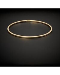 Italian Gold - 14k Bangle Bracelet - Lyst