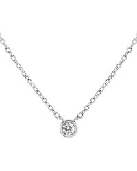 Sabrina Designs - 14k 0.05 Ct. Tw. Diamond Solitaire Necklace - Lyst