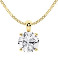 Lab Grown Diamonds - 14k 2.50 Ct. Tw. Lab-grown Diamond Pendant Necklace - Lyst