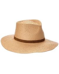 Vince - Wide Brim Straw Fedora - Lyst
