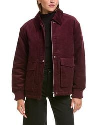 Scotch & Soda - Bente Corduroy Padded Boyfriend Trucker Jacket - Lyst