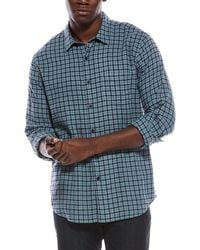 Vince - Classic Check Linen-Blend Shirt - Lyst