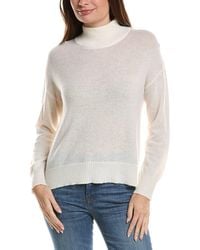 Hannah Rose - Basic Mock Neck 100% Cashmere Sweater - Lyst