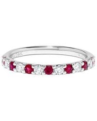 H.J. Namdar - 14K 0.57 Ct. Tw. Diamond & Ruby Band Ring - Lyst
