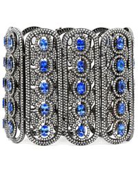 Diana M. Jewels - Fine Jewelry 18K 43.49 Ct. Tw. Diamond & Tanzanites Bracelet - Lyst