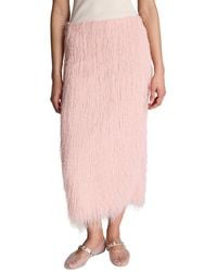 Kenneth Cole - Pull-On Center Back Slit Midi Skirt - Lyst
