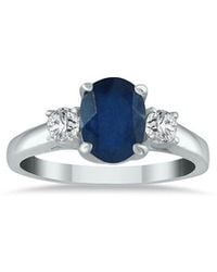 Gem Spark - 14K 1.58 Ct. Tw. Diamond & Sapphire Ring - Lyst