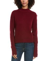 InCashmere - Crop Mock Wool & Cashmere-Blend Sweater - Lyst