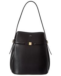 TOTEME - Belted Leather Bucket Bag - Lyst