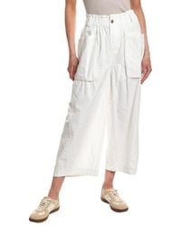 Free People - Costa Straight Linen-Blend Harem Pant - Lyst