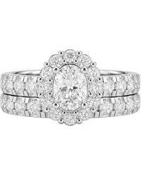 Lab Grown Diamonds - 14K 2.00 Ct. Tw. Lab-Grown Diamond Bridal Ring Set - Lyst