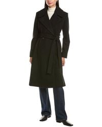 Cece - Bow Back Belt Double-Breasted Wrap Coat - Lyst