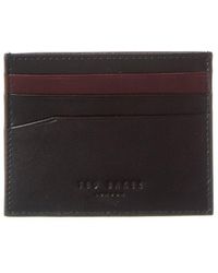 Ted Baker - Nancard Contrast Edge Paint Leather Card Holder - Lyst