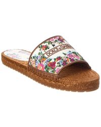 Dolce & Gabbana - Dg Logo Leather Espadrille - Lyst