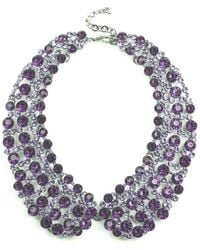 Eye Candy LA - Luxe Collection Glass Pearl Diana Statement Collar Necklace - Lyst
