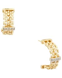 Meshmerise - 0.12 Ct. Tw. Diamond 18K Over Earring - Lyst