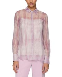 Lafayette 148 New York - Scottie Silk Blouse With Cami - Lyst