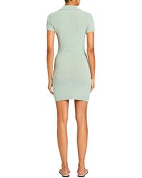 knee length dresses for ladies Emeri Metallic Knit Mini Dress – SEROYA main image 0
