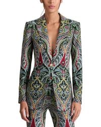 Alice + Olivia - Breann Long Fitted Blazer - Lyst