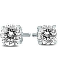 True Diamond - 14k 0.23 Ct. Tw. Diamond Studs - Lyst