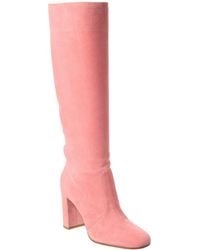 Gianvito Rossi - Glen 85 Suede Knee-High Boot - Lyst