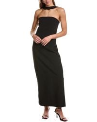 Endless Rose - Neck Detail Fitted Maxi Dress - Lyst