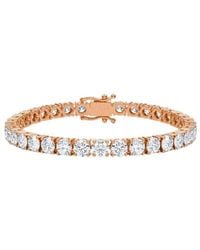 Forever Creations Signature - Forever Creations 14k Rose Gold 10.00 Ct. Tw. Lab Grown Diamond Tennis Bracelet - Lyst