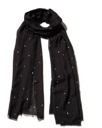 Blue Pacific - Vintage Icon Musical Notes Cashmere-Blend Scarf - Lyst