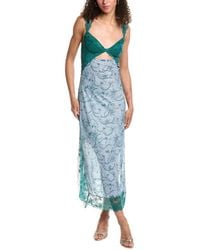 Free People - Suddenly Fine Maxi Slip Dress - Lyst