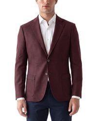 Corneliani - Cc Collection Academy Soft Hopsack Wool & Silk-Blend Blazer - Lyst