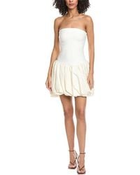 Jonathan Simkhai - Pollie Bubble Hem Linen-Blend Mini Dress - Lyst