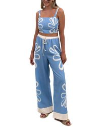 LEON GORI - Leon 2Pc Top & Pant Set - Lyst