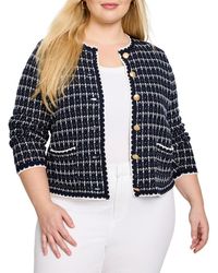 NIC+ZOE - Plus Mixed Up Sweater Jacket - Lyst
