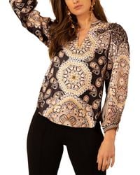 Hale Bob - Washed Charmeuse Top - Lyst