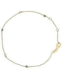 Haus of Brilliance - Colorful Gemstones 14K 0.17 Ct. Tw. Diamond & Ruby Station Bracelet - Lyst