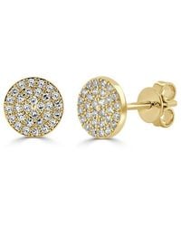 Sabrina Designs - 14K 0.18 Ct. Tw. Diamond Disc Studs - Lyst