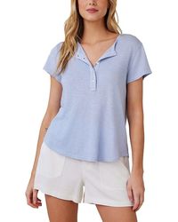 Bella Dahl - Henley T-Shirt - Lyst