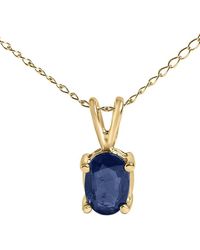 Haus of Brilliance - Colorful Gemstones 14K 0.60 Ct. Tw. Sapphire Pendant Necklace - Lyst